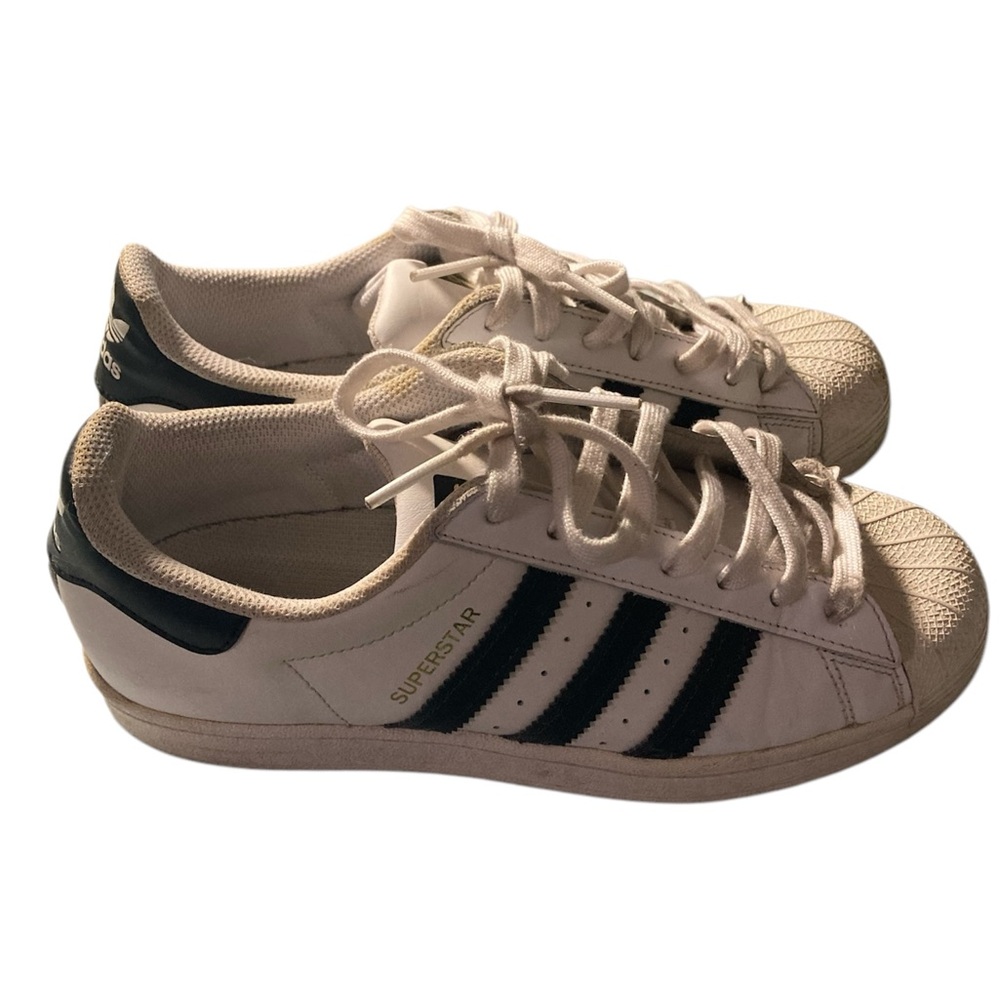 Adidas Superstar White and Black Sneakers For School and Street Styles